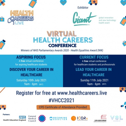 Check out GIANT Health's stand at the Virtual Health Careers Conference today!