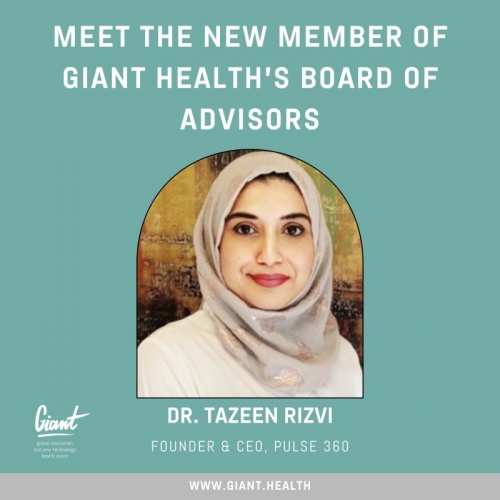 Thrilled to announce the newest addition to our Board of Advisors: Dr. Tazeen H. Rizvi